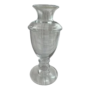 1980s Vintage Simon Pearce Large Glass Footed Vase