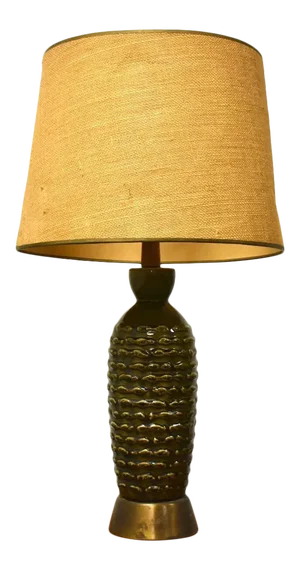 Green Mid Century Modern Table Lamp