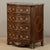 French 19th Century French Louis XIV Style Marquetry Marble Top Commode For Sale - Image 3 of 18