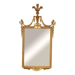Mid 20th Century Adams Style Giltwood Frame Wall Mirror For Sale