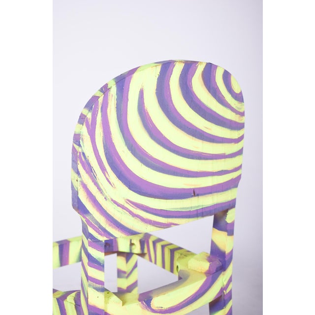 Lime Portuguese Chair Zebra by Francisco Camilo, 1950s For Sale - Image 8 of 11