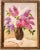 Vintage Original Oil Painting “Lilacs in Vase” in Wood Frame For Sale - Image 13 of 13