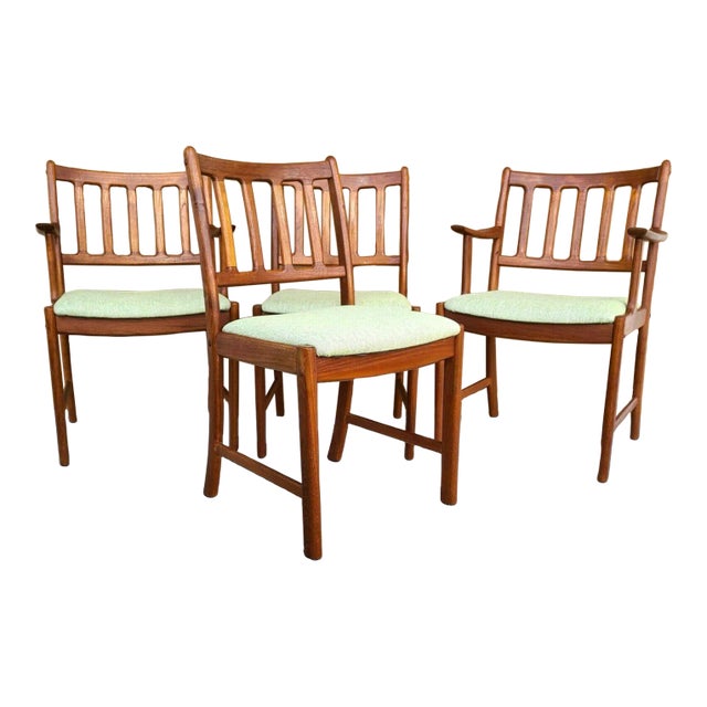 Johannes Andersen Teak Dining Chairs for Uldum Møbelfabrik - Set of 4 For Sale