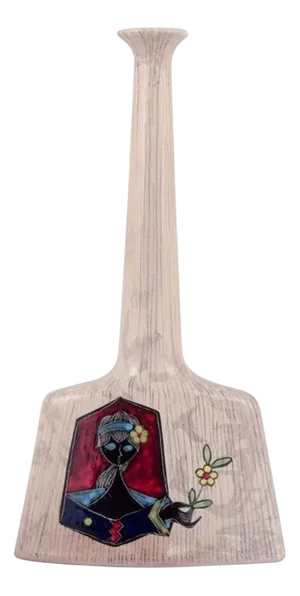 Narrow-Necked Ceramic Vase by Coronetti Cunardo, Italy, 1960s