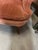 1970s Salmon Colored Cushioned Accent Chair For Sale In Atlanta - Image 6 of 7