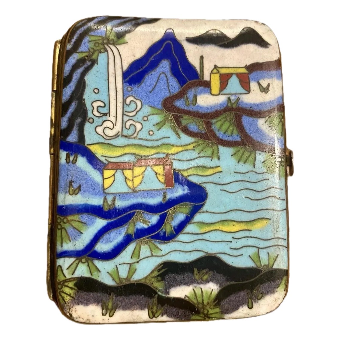 Early 20th Century Small Chinese Cloisonné Box | Chairish