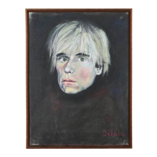 A Vintage Pastel Portrait by DiIulio For Sale