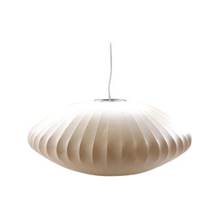George Nelson Vintage Bubble Lamp Saucer Pendant For Sale