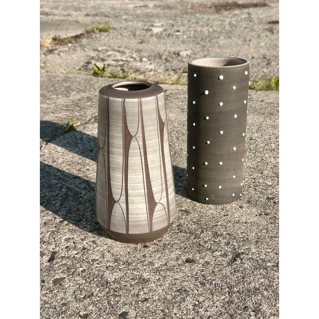 Studio Ceramic Vase with Sgraffito Decoration by Johannes Andreas Urban, Germany, 1960s For Sale - Image 12 of 17