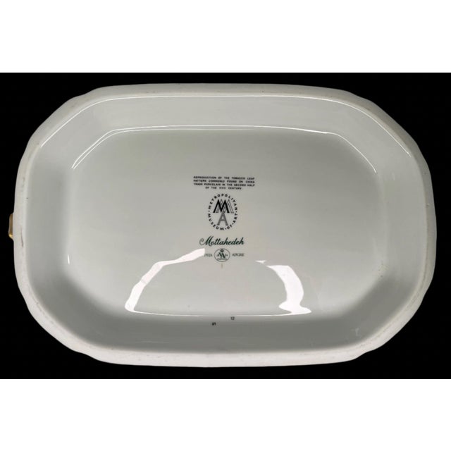 1980s Mottahedah Rectangular Tobacco Soup Tureen For Sale - Image 6 of 7