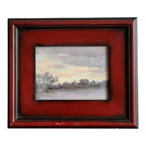 “Morning Clouds” Impressionist Plein Air Art Oil Painting Manon Sander 6” X 8”