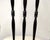 Black Pozzi & Verga Attributed Mid-Century Modern Sculptural Wooden Side Chairs Italy 1950, Pair For Sale - Image 8 of 17
