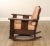 Oak Craft Antique Mission Oak and Leather Rocking Chair For Sale - Image 10 of 12