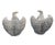 Stone Pair of Mid-Century Hollywood Regency Cast Stone Eagle Statues For Sale - Image 7 of 12