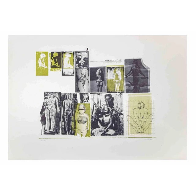 Eros and Thanatos is an Etching realized by Sergio Barletta in the Early 1970s. Good conditions. Hand-signed. Numbered....