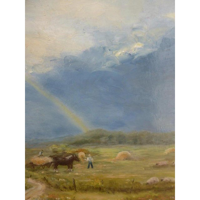 Eileen Quinn, Bringing Home the Harvest, 1970s, Oil Painting on Board, Framed For Sale - Image 7 of 14