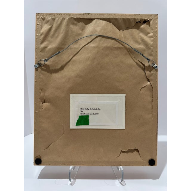 Sculpture Materials Alicia Bailey & Melinda Lag “Tree” Signed Mixed Media Print 2008 Framed For Sale - Image 7 of 9