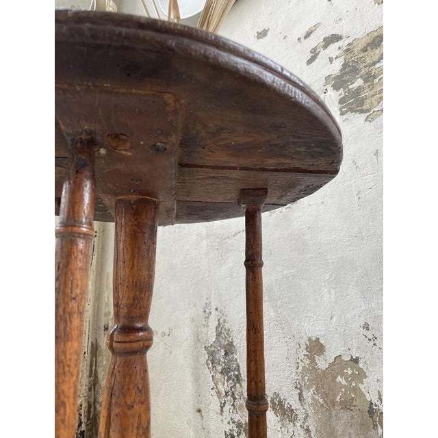 Antique Oak Pedestal Console Table, 1890s For Sale - Image 16 of 18