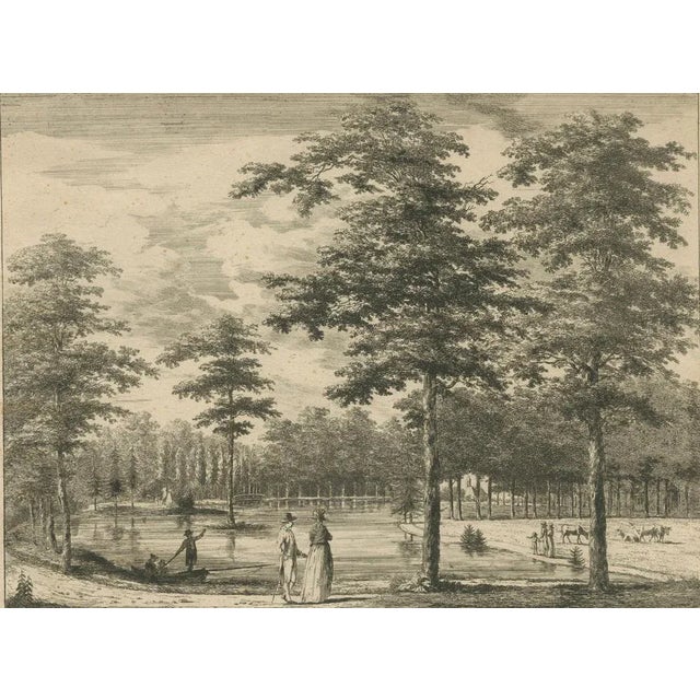 Boving, Grand Pond at Biljoen, Dedicated to Princess Wilhelmina, 1790, Print For Sale - Image 3 of 10