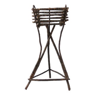 Antique Adirondack Twig Planter For Sale