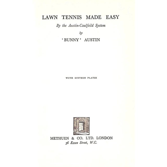 "Lawn Tennis Made Easy by the Austin-Caulfeild System" 1935 Austin, 'Bunny' For Sale - Image 4 of 8