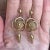 Late 19th Century Late 19th Century Victorian Love Knot Drop Earrings: A Dance of Gold - 2 Pieces For Sale - Image 5 of 9