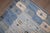 Mid-Century Modern Vintage Zabihi Collection Abstract Blue Swedish Kilim - 4'10" x 6' For Sale - Image 3 of 12