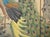 Circa 1970s Chinoiserie Style Painted Silk Screen "Peacock and Magnolia" For Sale - Image 11 of 18