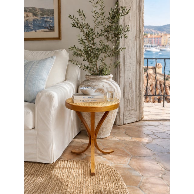 Vintage Thonet Style Bentwood Cocktail Table With Caned Top For Sale - Image 18 of 18
