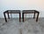 White 1960's Vintage French Mahogany and Marble Top Side Tables - A Pair For Sale - Image 8 of 12