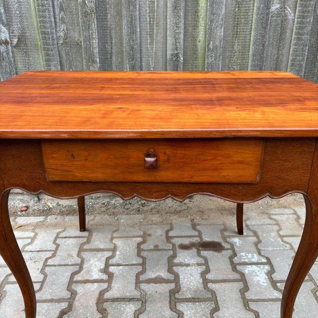 Antique Table in Cherry & Oak Wood, France For Sale - Image 6 of 16