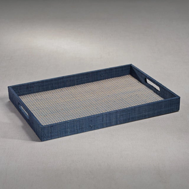 Multifunctional rectangular raffia tray. Whether styling or entertaining , this tray is a useful piece to have in your...