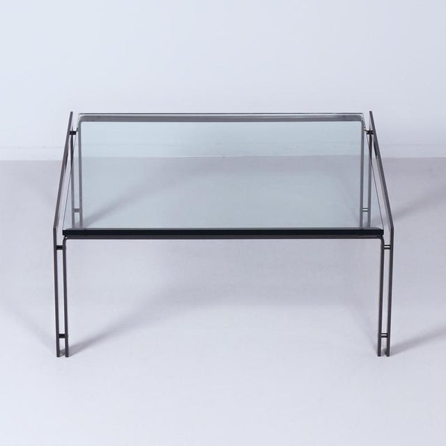M1 Coffee Table in Bronze-Coloured Stainless Steel from Metaform, 1980s For Sale - Image 4 of 12