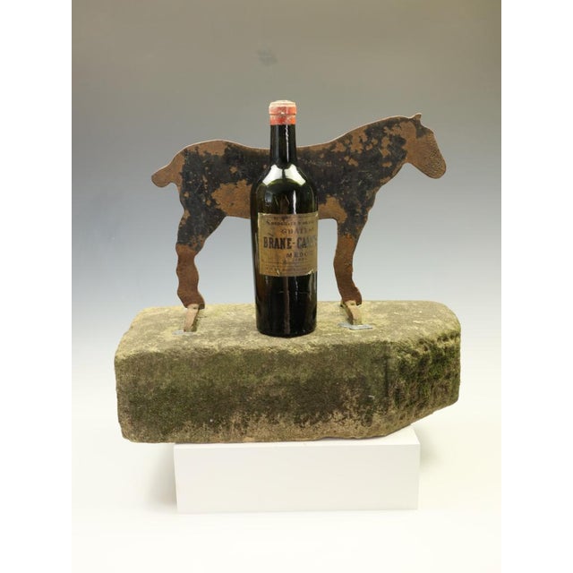 Victorian Cast Iron Horse Boot Scraper on Original Yorkshire Stone Base, 1890 For Sale - Image 4 of 12
