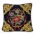 Vintage Navy Blue Needlepoint Accent Pillow W/Insert 12" X 12" Grandmillenial For Sale