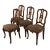 French Provincial Leopard Print Dining Chairs, Set of Four For Sale