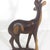 Mid Century Modern Carved Gazelle Exotic Wood Sculpture African Animal Figurine Reindeer For Sale - Image 6 of 10