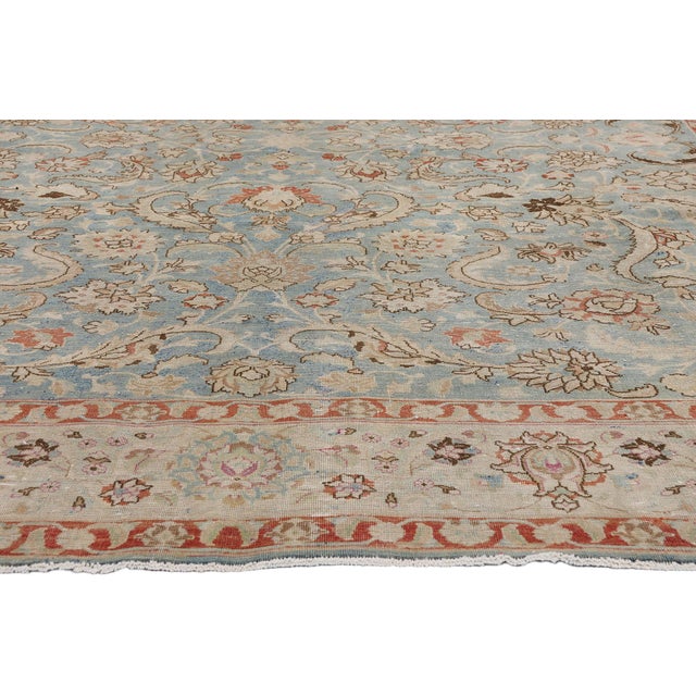 Antique Persian Mashhad Rug, 09'08 X 12'05 For Sale - Image 4 of 10