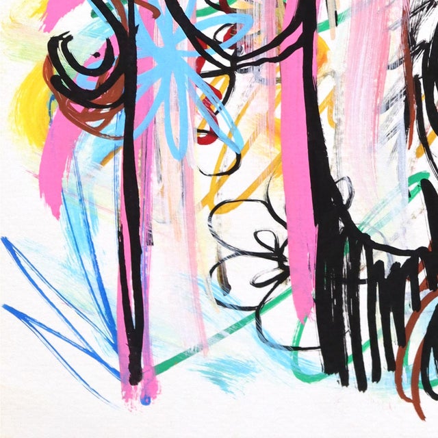2020s Wild Heart - Original Western Heart Acrylic Painting on Paper by Jesse Black For Sale - Image 5 of 6