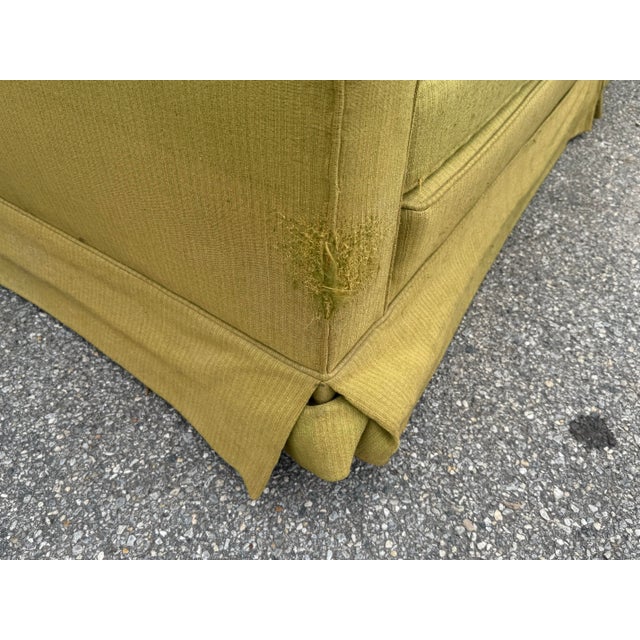 Green Mid-Century Modern Elongated Dunbar Low Profile 112" Sofa For Sale - Image 8 of 12