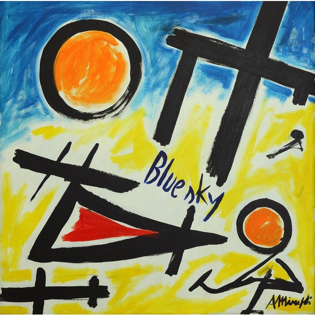 Antonio Minopoli, Blue Sky, Acrylic on Canvas, 2009 For Sale - Image 11 of 11