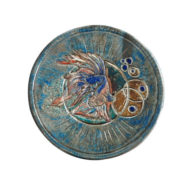 Aqua Sea Vortex Sculptural Raku Ceramic Centerpiece, 2024 For Sale - Image 8 of 8