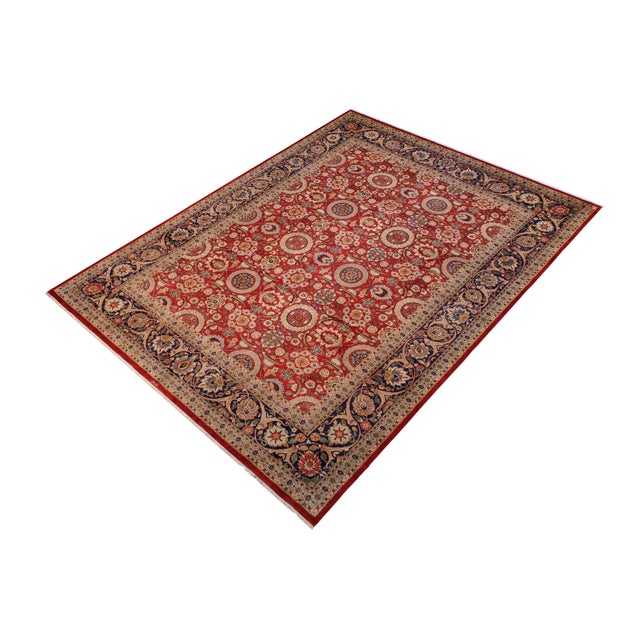 Designed with mesmerizing intricacy and gorgeous color palette, this hand-knotted masterpiece demonstrates the beauty and...