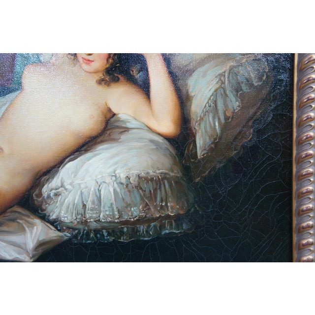 Spanish Classical Nude La Maja Desnuda After Francisco De Goya 44" For Sale - Image 6 of 11