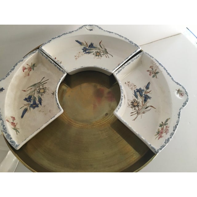 Vintage Circa 1898 Waechtersbach Pedastel Lidded Divided Serving Piece For Sale - Image 9 of 16