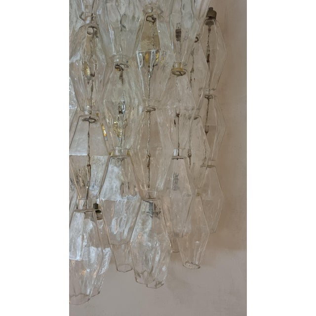 Metal Large Poliedri Wall Lamps by Carlo Scarpa for Venini, 1958, Set of 2 For Sale - Image 7 of 13