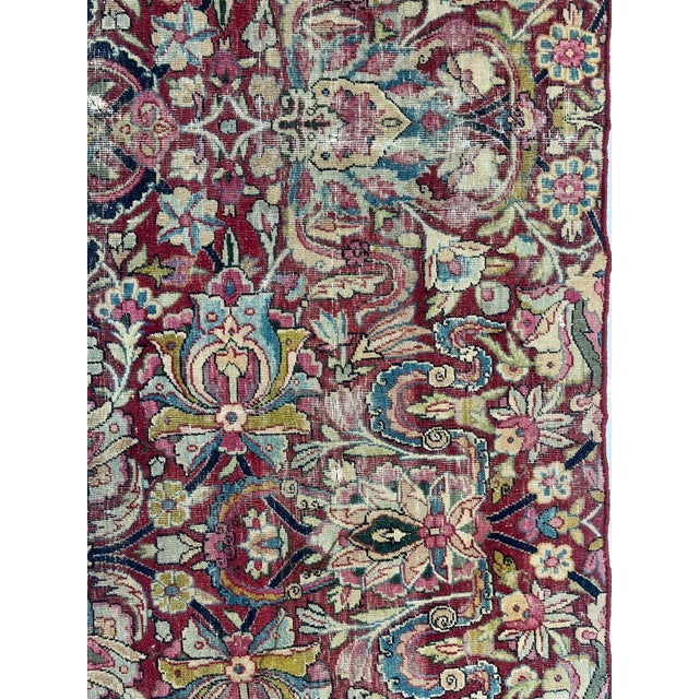 Persian Antique Persian Lavar Fragment Runner, 2' X 5'10 For Sale - Image 3 of 5