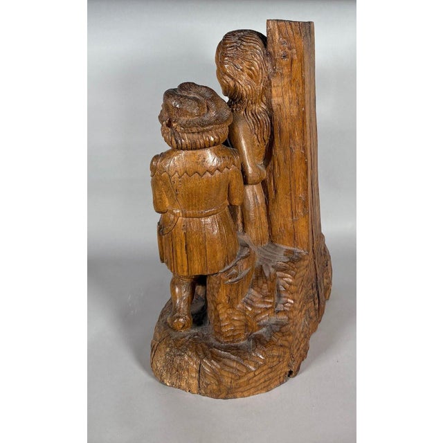 The Martyrdom of Saint Apollonia in carved wood, 15th century For Sale - Image 6 of 12