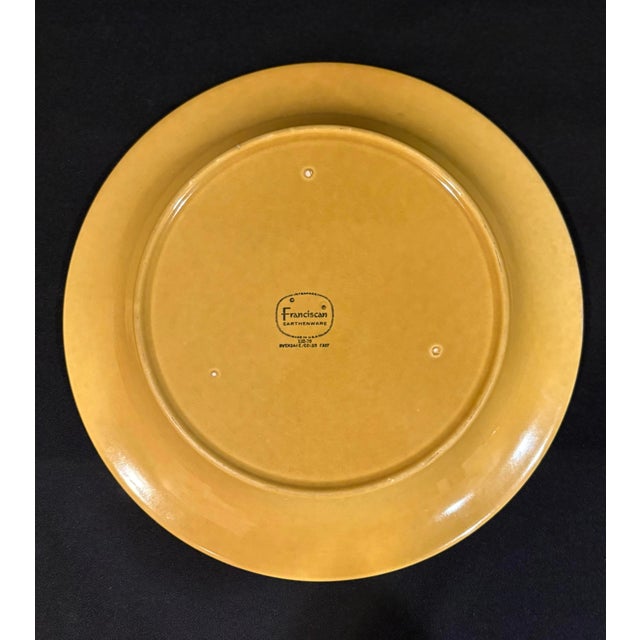 1970s Mid-Century Franciscan Earthenware Dinner and Salad Plates in Amapola Pattern - Set of Eight For Sale In Atlanta - Image 6 of 7