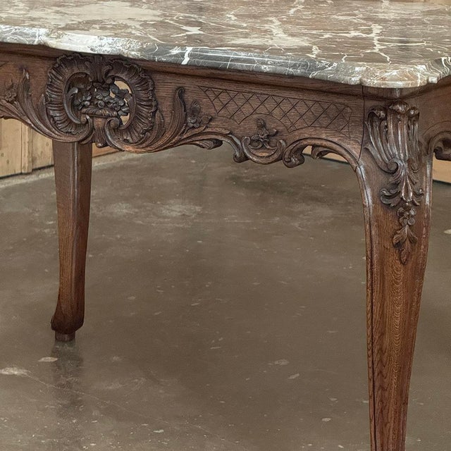 19th Century Régence Marble-Top Center Table From Liege For Sale - Image 10 of 18